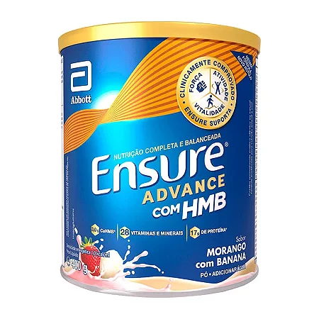 ENSURE ADVANCE MORANGO C/ BANANA 400G - ABBOTT