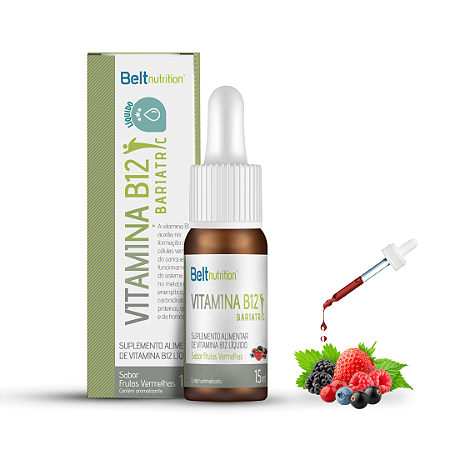 Belt B12 Bariatric Liquida 15ml Sabor Frutas Vermelhas