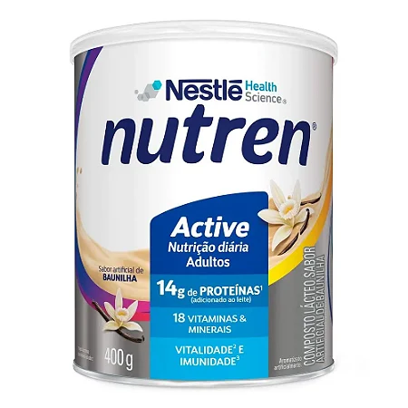 NUTREN ACTIVE BAUNILHA PO 400G - NESTLE