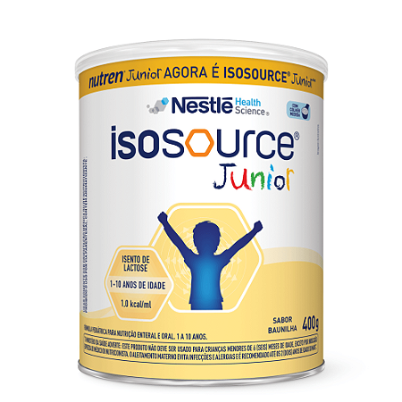 ISOSOURCE JUNIOR BAUNILHA PO 400G - NESTLE