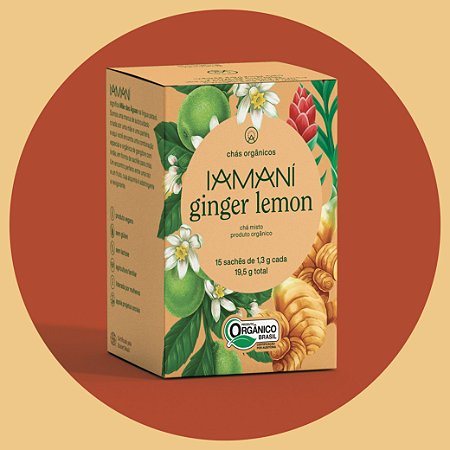 Chá Orgânico Ginger-Lemon - 15 sachês