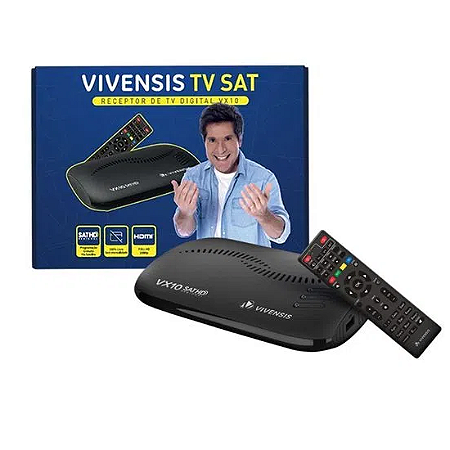 Receptor SAT HD Regional Vivensis VX10 da Nova Parabólica Digital - Mais  Stock - Vendas de Receptores para TV e Energia Solar.