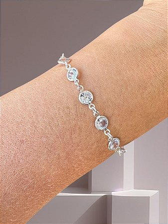 Pulseira em Zircônia Cristal
