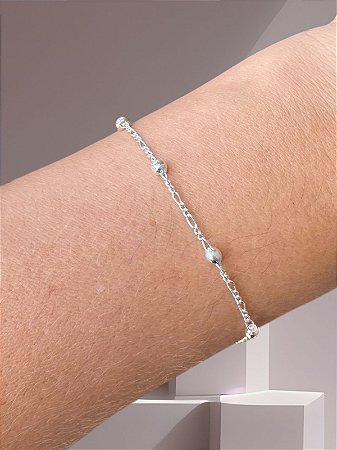 Pulseira Corrente 2x1 Bolinha