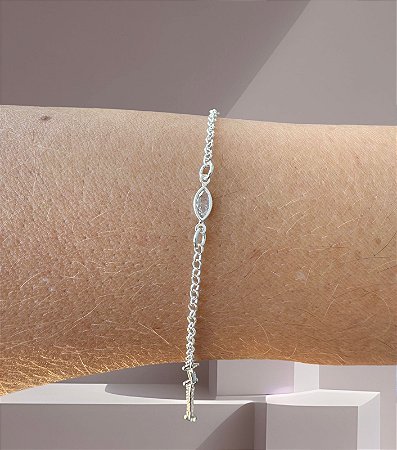 Pulseira Navete Cristal
