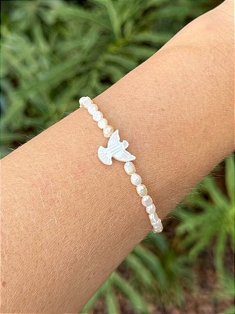 Pulseira Espirito Santo em Madrepérola