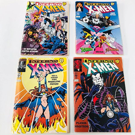 X-men 1ª Série - Saga Inferno Completo (Encadernado) 1 ao 4