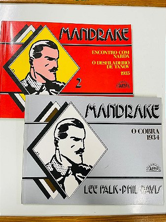 Mandrake Volumes 1 e 2 Completo (Editora L&PM 1989)