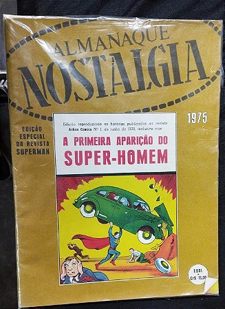 Almanaque Nostalgia (edição Especial De Superman) 1975 - Formato Gigante - Ebal