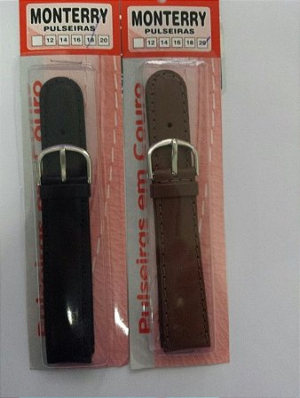Pulseira de Couro Monterry 12mm ao 26mm