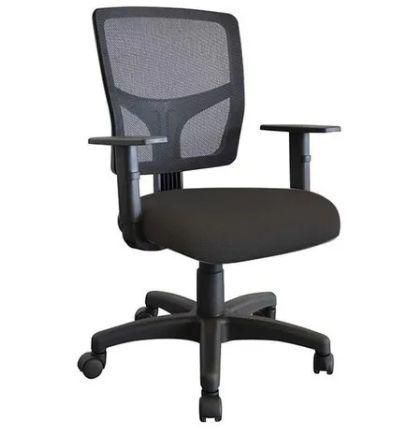 Cadeira de Escritório Ergonomica Eco Back Nr 17 braços regulaveis Tecido  Preto - Rhodes - Qualiflex móveis