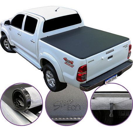 Capota Marítima Flash Cover Hilux Dupla 2005 a 2055 Trek Eco Slim