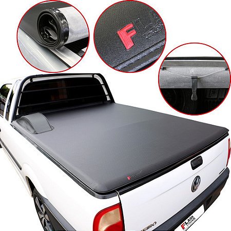 Capota Marítima Flash Force Saveiro Com Grade e Estepe 1998/2009 Trek