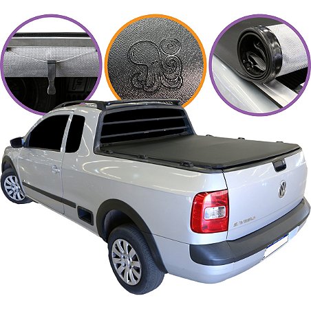 Capota Marítima Achei Aqui Saveiro Estendida C/Gancho 2010 a 2026 Trek