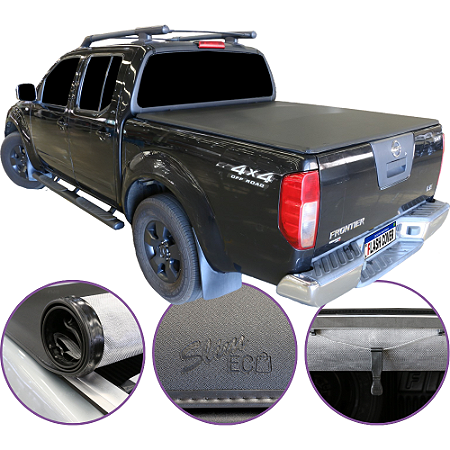 Capota Maritima Flash Cover Frontier Dupla 2008 a 2016 + Par de Suporte