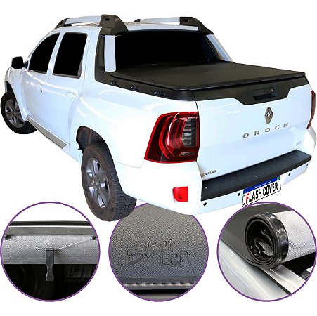 Capota Maritima Flash Cover Oroch C/Santo 2015 a 2021 + Par de Suporte