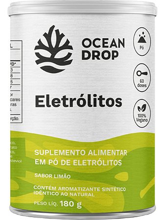 Suplemento Eletrólitos Pó Sódio Potássio 60d - Ocean Drop