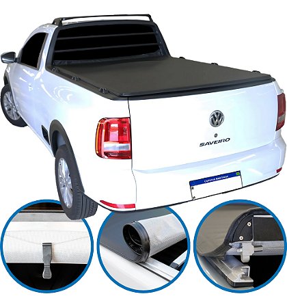 Capota Marítima Paraná Saveiro Simples Com Ganchos 2010 a 2026 Trek