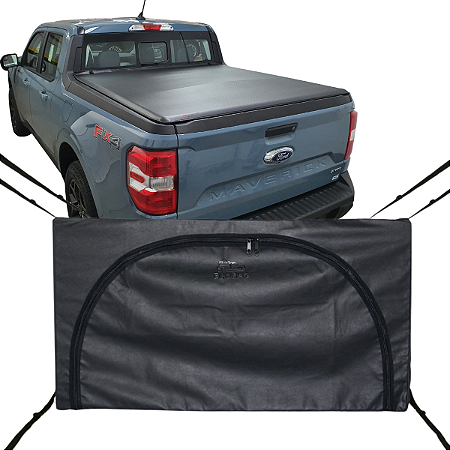 Bolsa Flash Cover Ecobag Caçamba Nova Ford Maverik de Nylon Preto 378L