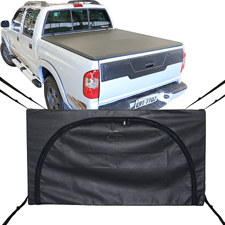 Bolsa Flash Cover Ecobag Caçamba S10 Pitbull Nylon Preto Com Ziper 378L