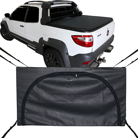 Bolsa Flash Cover Ecobag Caçamba Strada Até 2020 Nylon Preto Com 296L