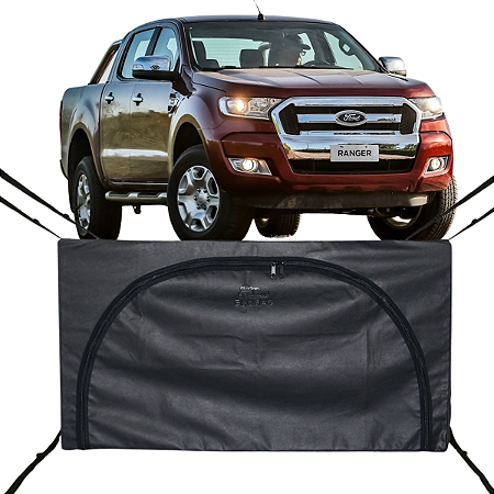 Bolsa Flash Cover Ecobag Caçamba Ranger C/Santo Nylon Preto Com Ziper 378L