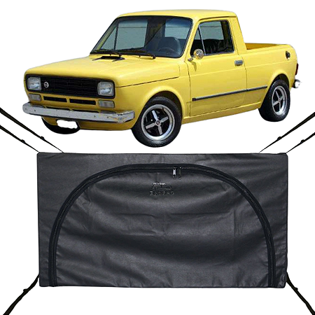 Bolsa Flash Cover Ecobag Caçamba Fiat 147 de Nylon Preto Com Ziper 296L