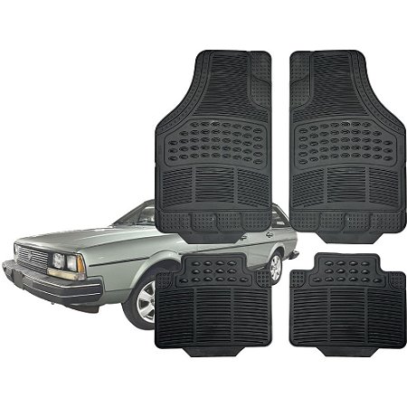 Jogo de Tapete Automotivo Carpete Borracha Completo Volkswagem Quantum