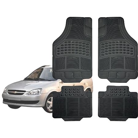 Jogo de Tapete Automotivo Carpete Borracha Completo Chevrolet Wagon