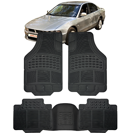 Jogo Tapete Automotivo 5 Peça Borracha PVC Com Tunel Mitsubishi Galant