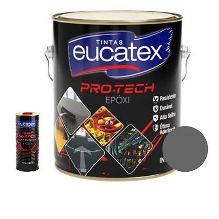 Tinta epóxi Pro Tech - Cinza Escuro 3,6L - Eucatex