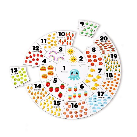 Quebra-Cabeça Conte até 20