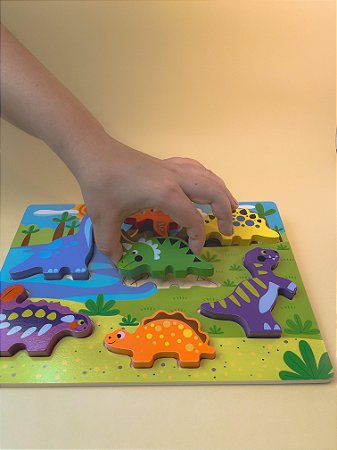 Tabuleiro de Encaixe Dinossauro