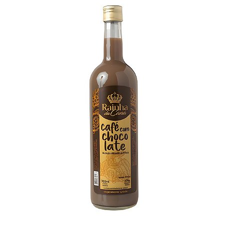 Cachaça de Sabor Café com Chocolate Rainha da Cana 700ml