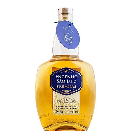 Cachaça Ouro Premium 18 Meses Engenho São Luiz 600ml