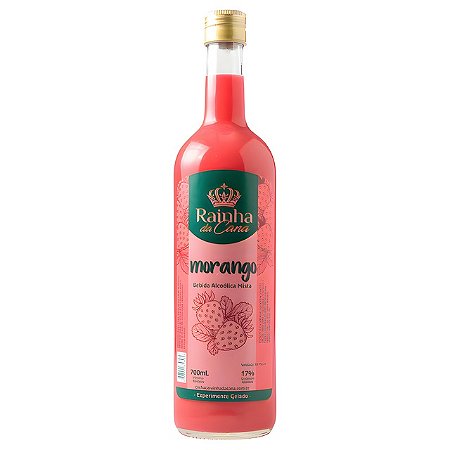 Cachaça de Sabor Morango Rainha da Cana 700ml