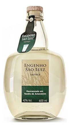 Cachaça Engenho São Luiz Prata Descansada 6 meses em Barril de Amendoim 600ml