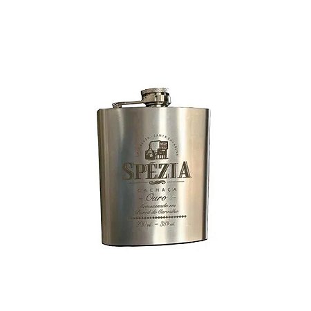 Cantil Inox Cachaça Ouro Spezia 5 Anos 200ml