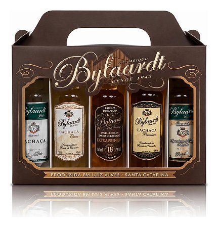Kit Maleta Cachaça Bylaardt 50ml