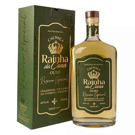 Cachaça Ouro Carvalho Reserva Especial 6 Anos Rainha da Cana 700ml