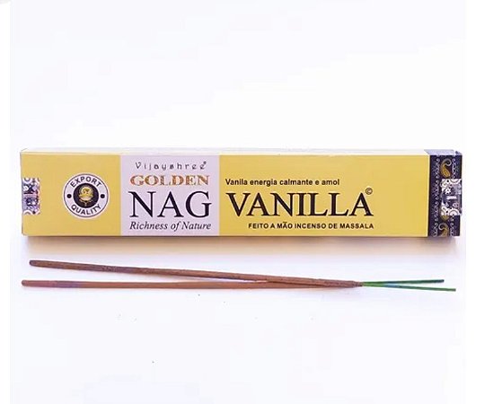 Incenso de Massala Golden Nag  - Vanilla 15g