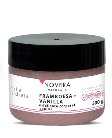 Esfoliante Corporal Framboesa  + Vanilla ( Novera Naturals)300g