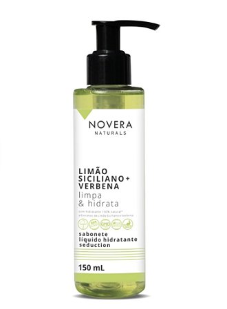 Sabonete Líquido Hidratante Novera Naturals Limão Siciliano + Verbena 150mL