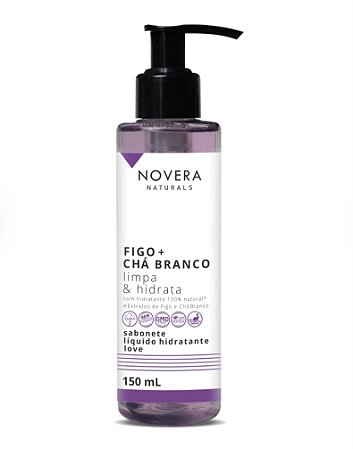 Sabonete Líquido Hidratante Novera Naturals Figo + Chá Branco 150mL