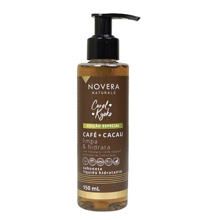 Sabonete Líquido Cacau + Café 150mL Novera Naturals - Edição Especial Carol Kyoko