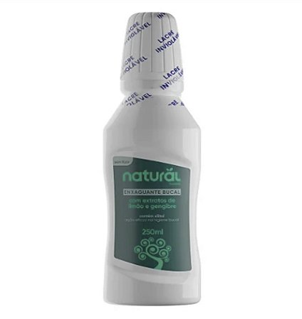 Enxaguante Bucal Natural com Extrato de Limão e Gengibre 250mL