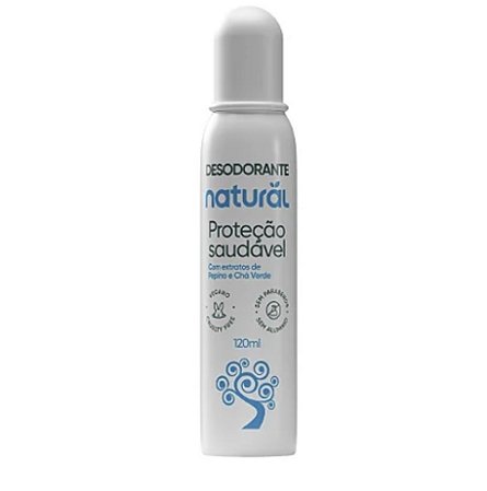 Desodorante Natural com Extratos de Pepino e Chá Verde - 120mL