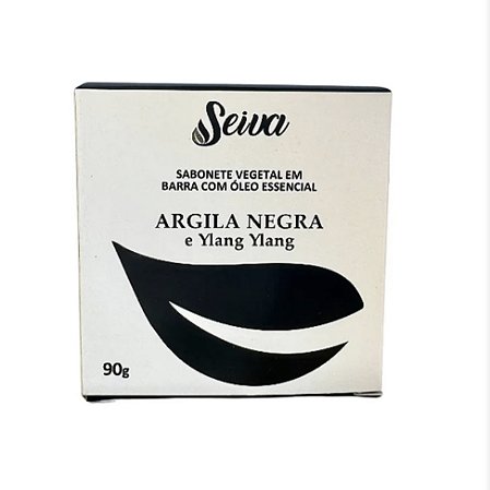 Sabonete 3x1  - Argila Negra e Ylang Ylang - Rejuvenescedor - 90g