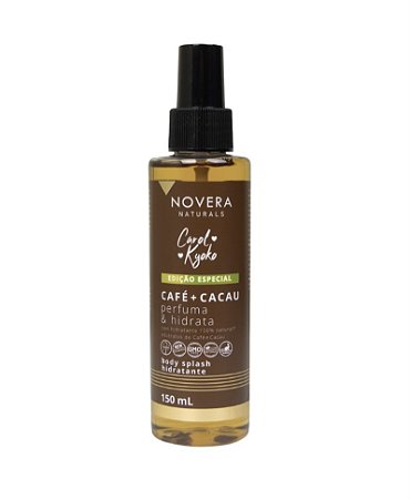 Body Splash Café + Cacau 150mL Novera Naturals