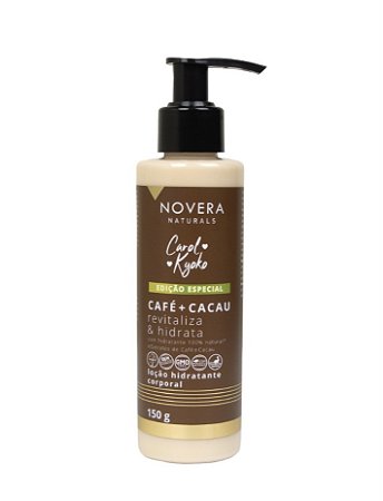 Loção Hidratante Novera Naturals  Café + Cacau 150g